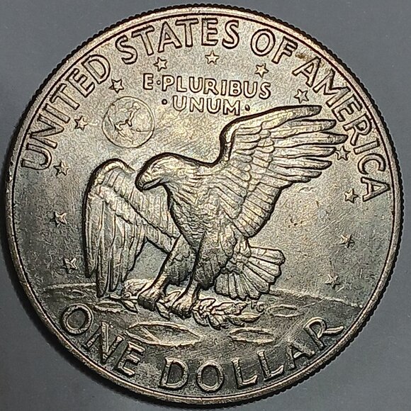 1972 D Eisenhower dollar - Picture 2 of 2